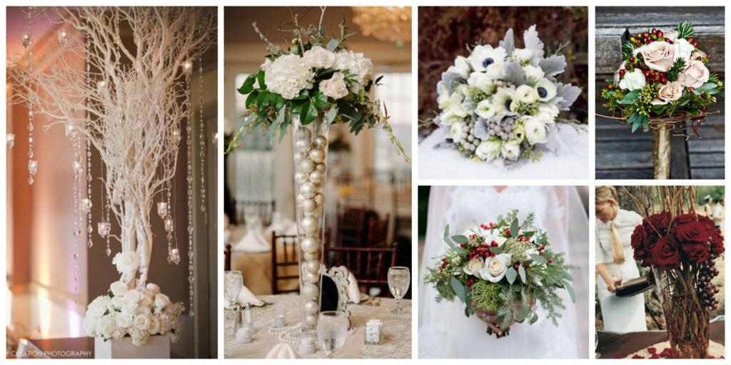 Winter wedding flowers