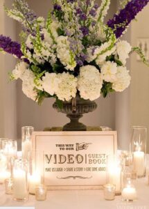 wedding video booth - signage