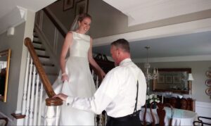 Father Daughter First Look Wedding 