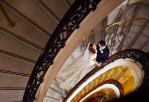 Bellevue Hotel Couple on Staircase